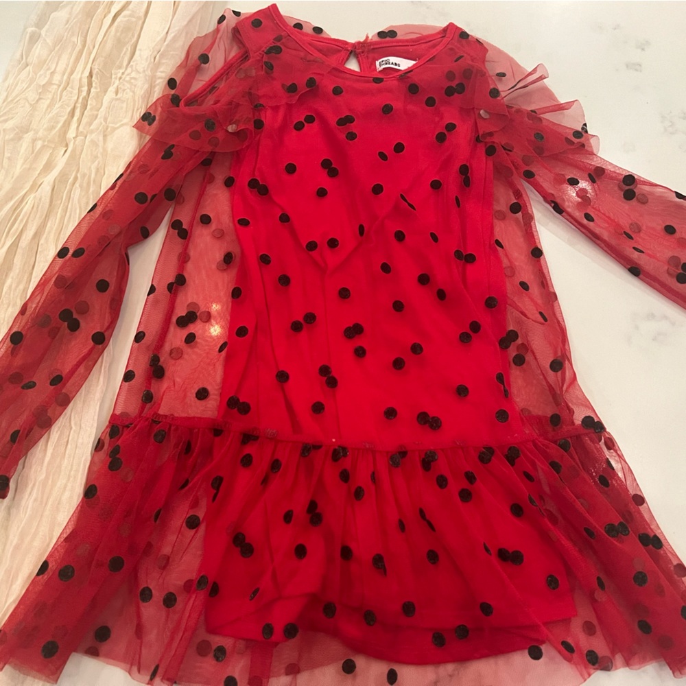 Size Small Girls Polka Dot Dress like new